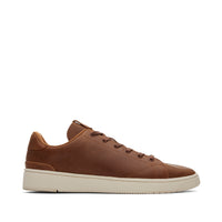 TRVL LITE Lace-Up Sneaker Tan Leather - Side View
