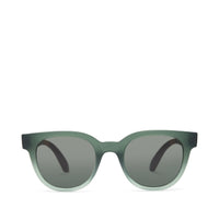 Rhodes Traveler Sunglasses Matte Green-Grey - Front View