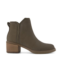 Hailey Ankle Boot Water Resistant Canteen Nubuck Leather - Side View