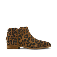 Rylie Ankle Boot Brown Sugar Leopard Suede - Side View