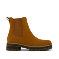 Bennet Boot Water Resistant Amber Brown Nubuck Leather - Side View