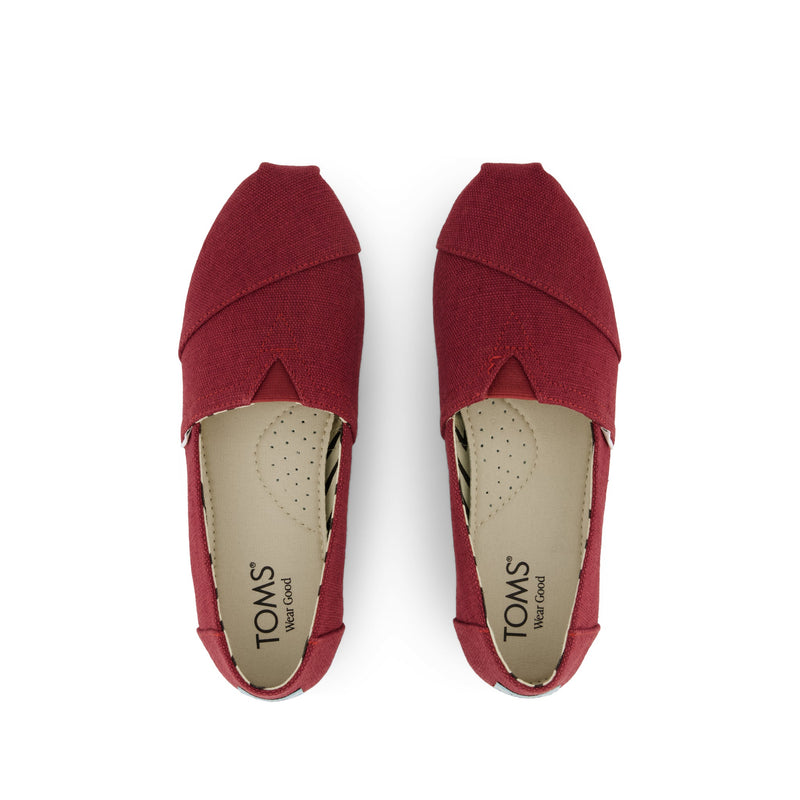 Alpargata Classic Ruby Heritage Canvas - Top View Alpargata Classic Ruby Heritage Canvas - Top View