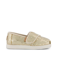 Alpargata Classic Toddler Shoe Champagne Mini Sequins - Side View